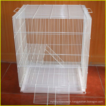 Galvanized H type 3 tiers wire mesh for rabbit cage for broiler chickens